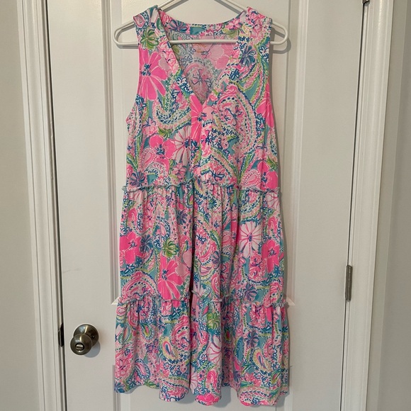 Lilly Pulitzer Lorina Swing Dress in Multi Flock Full of Fun - Picture 4 of 15